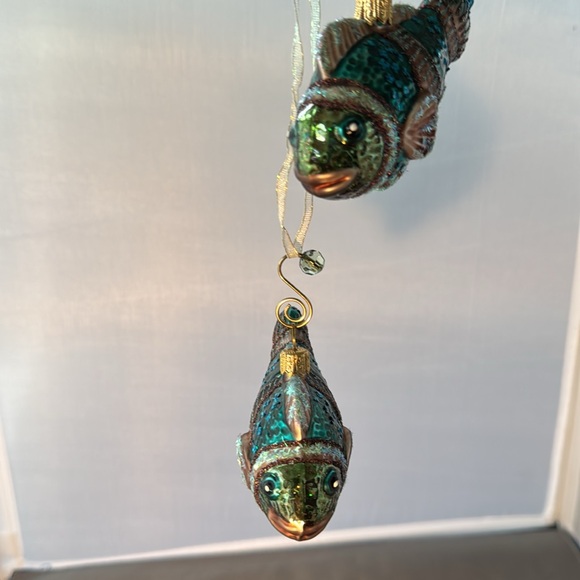Set of two fish ornaments - Picture 3 of 4